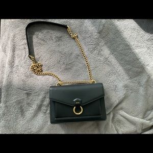 JW PEI Black Shoulder Bag with Gold Chain